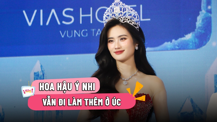 Hoa hậu Ý Nhi vẫn đi bán hàng sau khi trở về từ Hoa hậu Thế giới