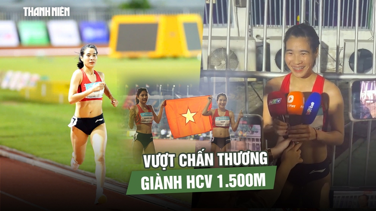 Vượt chấn thương, Bùi Thị Ngân giành HCV 1.500m tại SEA Games 33