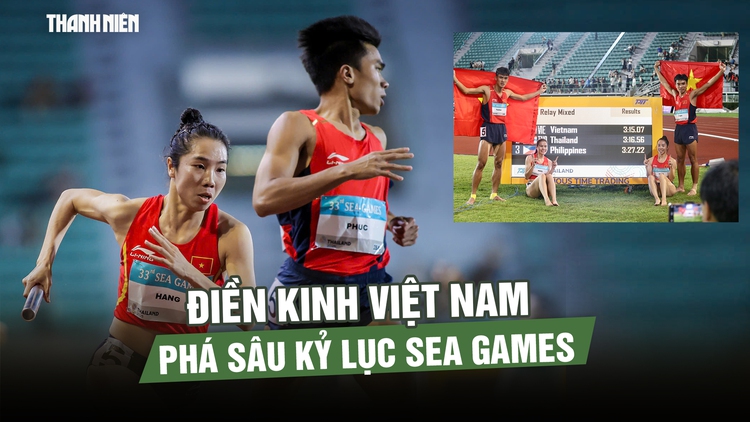 Các 'chiến binh' HCV 4x100 m tiếp sức hỗn hợp: Rất áp lực nhưng tụi em đã làm được