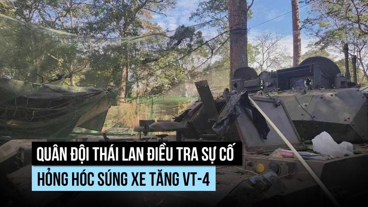 Quân đội Thái Lan điều tra vụ xe tăng VT-4 vỡ nòng trong xung đột với Campuchia