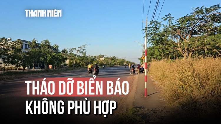 Tháo dỡ biển báo 20 km/giờ ở Đồng Nai sau phản ánh của Báo Thanh Niên