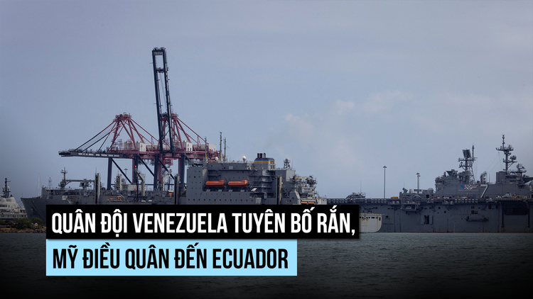Quân đội Venezuela 'không nao núng', Mỹ điều không quân đến Ecuador