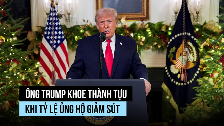Ông Trump khoe thành tựu khi tỷ lệ ủng hộ giảm sút