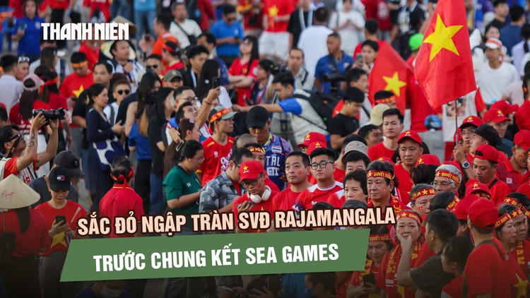 Sắc đỏ ngập tràn SVĐ Rajamangala trước chung kết SEA Games, CĐV dự đoán tỷ số