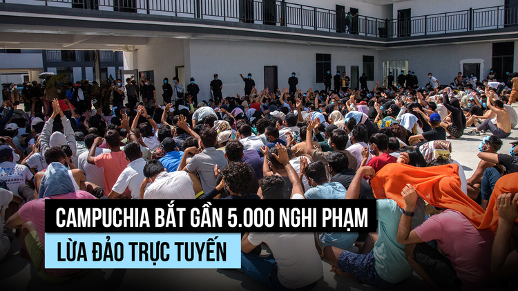 Campuchia bắt gần 5.000 người tại các cơ sở lừa đảo trực tuyến