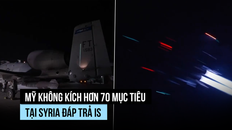 Mỹ không kích 'báo thù' hơn 70 mục tiêu IS tại Syria