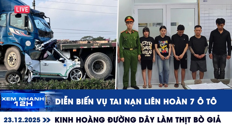 Xem nhanh 12h: Diễn biến vụ tai nạn liên hoàn 7 ô tô | Kinh hoàng đường dây làm thịt bò giả