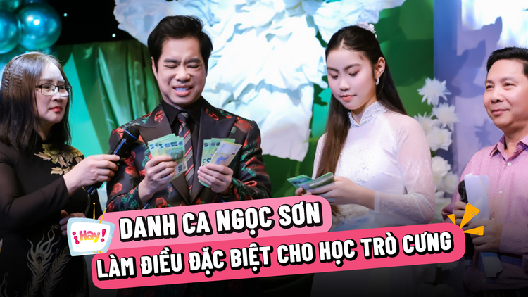 Ngọc Sơn tặng học trò The Voice Kids 5.000 euro mừng lễ trưởng thành
