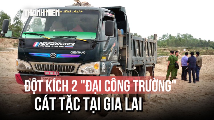 Huy động hơn 100 cảnh sát đột kích 2 bãi khai thác cát trái phép trong đêm