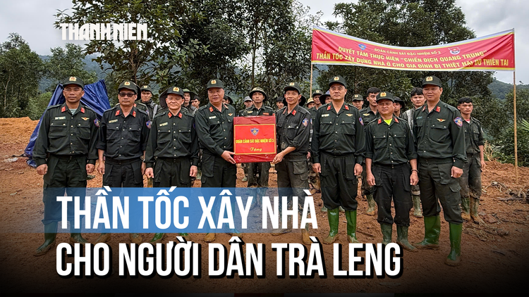 Khi sinh viên và người lính chung sức dựng lại mái ấm mới cho dân vùng thiên tai