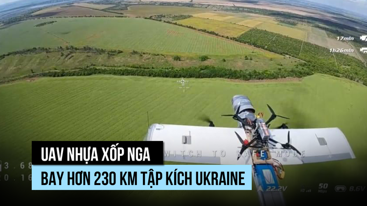 UAV 'nhựa xốp' Nga bay hơn 230 km tập kích hậu phương Ukraine