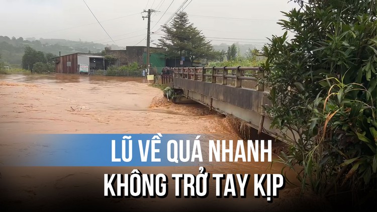 Lũ về cao trong đêm, người dân Lâm Đồng trở tay không kịp