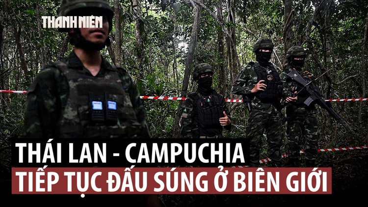 Thái Lan - Campuchia lại đấu súng tại biên giới