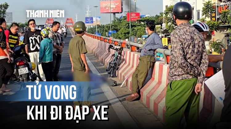 TP.HCM: 'Cua rơ' 68 tuổi nghi bị đột quỵ tử vong trên cầu Bình Lợi