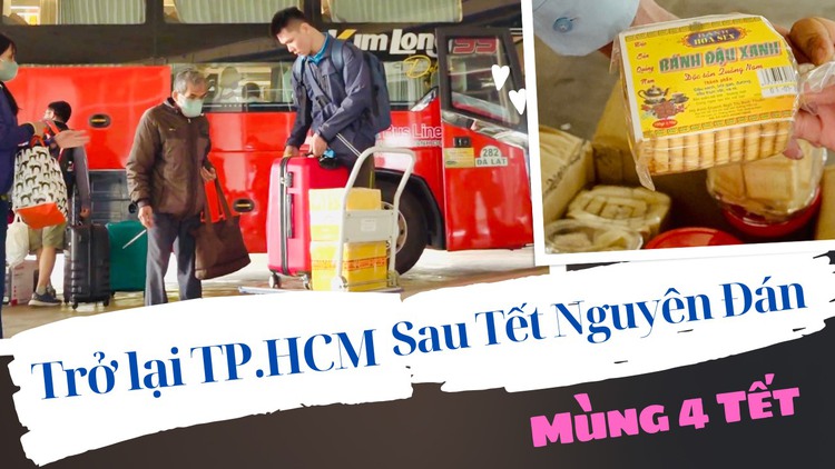 Người dân 'tay xách nách mang' quà quê trở lại TP.HCM