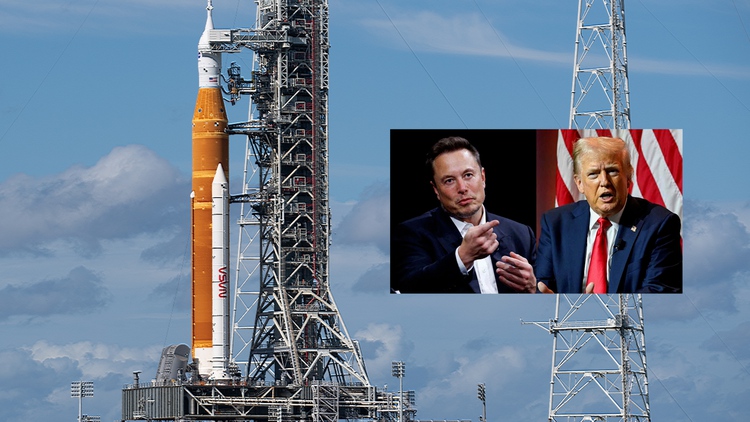 Bộ đôi Trump-Musk sẽ hủy bỏ tên lửa mặt trăng khổng lồ của NASA?