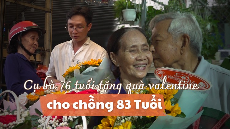 Bất ngờ cách cụ bà 76 tuổi tặng quà valentine cho chồng 83