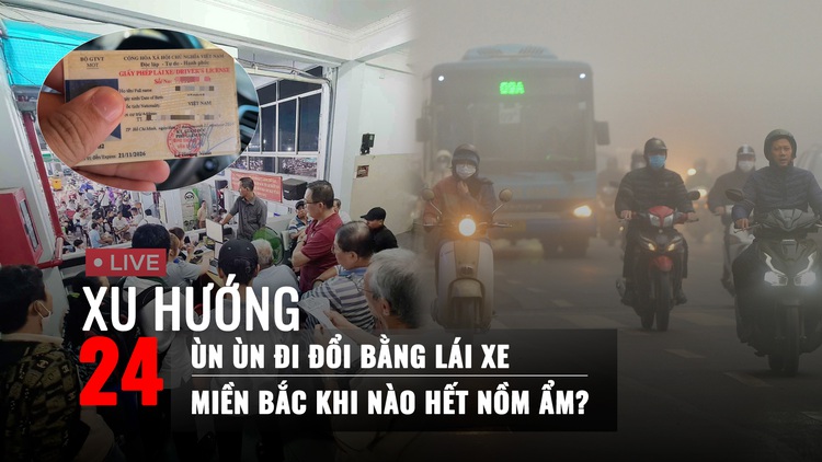 Xu Hướng 24 ngày 17.2: Ùn ùn đi đổi bằng lái xe tại TP.HCM | Miền Bắc khi nào hết nồm ẩm?