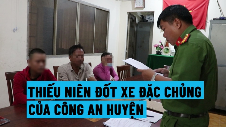 Đốt xe đặc chủng của công an huyện, thiếu niên bị đưa vào trường giáo dưỡng