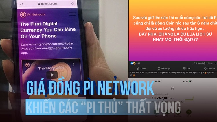 Pi thủ' Việt Nam thất vọng trước giá của đồng Pi Network