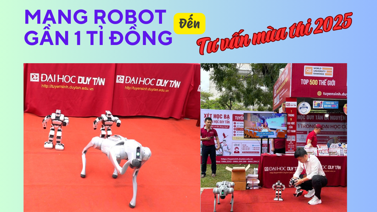 Mang robot gần 1 tỉ đồng cho học sinh trải nghiệm trong chương trình Tư vấn mùa thi 2025