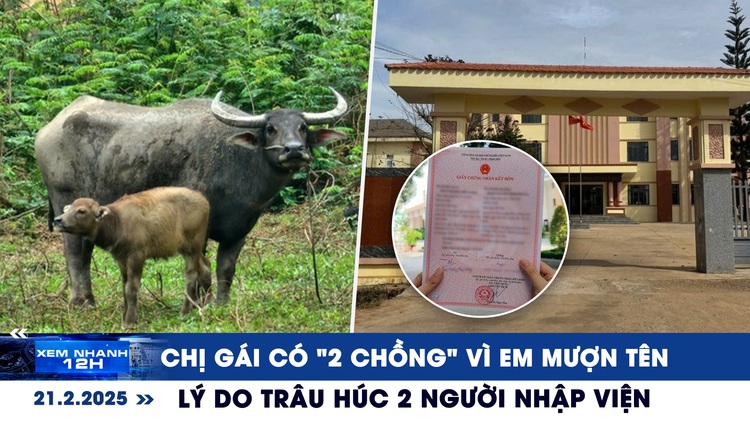 Xem nhanh 12h: Hy hữu chị gái có ‘2 chồng’ vì em mượn tên | Lý do trâu húc người