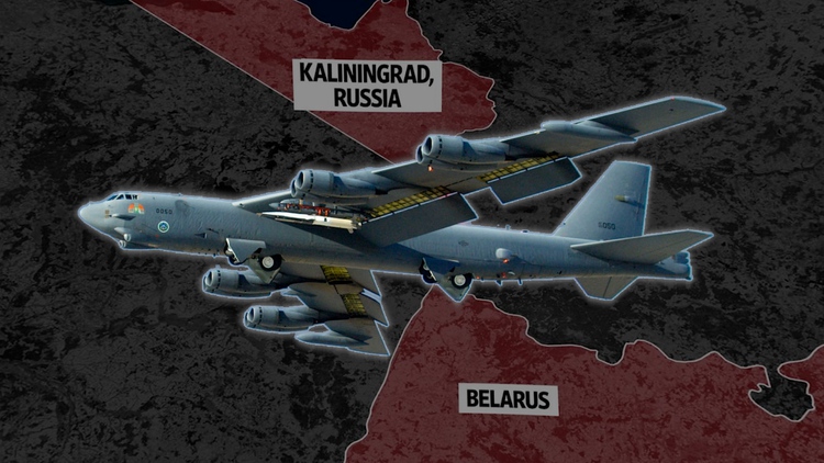 Xem đội hình B-52, F-35 NATO bay đến sát Nga và Belarus