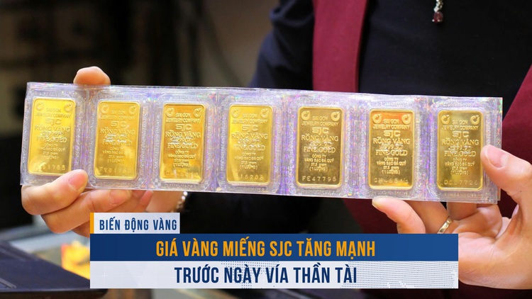 Biến động vàng ngày 4.2: Giá vàng miếng SJC tăng mạnh trước ngày vía Thần tài