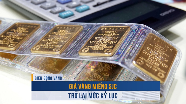 Biến động vàng ngày 10.3: Giá vàng miếng SJC trở lại mức kỷ lục