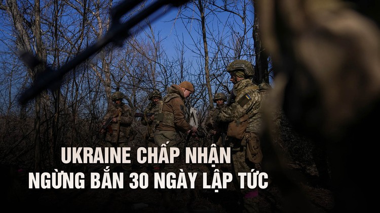 Ukraine chấp nhận đề xuất ngừng bắn của Mỹ, chú ý chuyển sang Nga