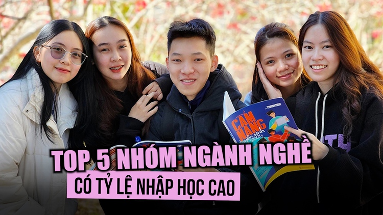 Top 5 nhóm ngành nghề có tỷ lệ nhập học cao