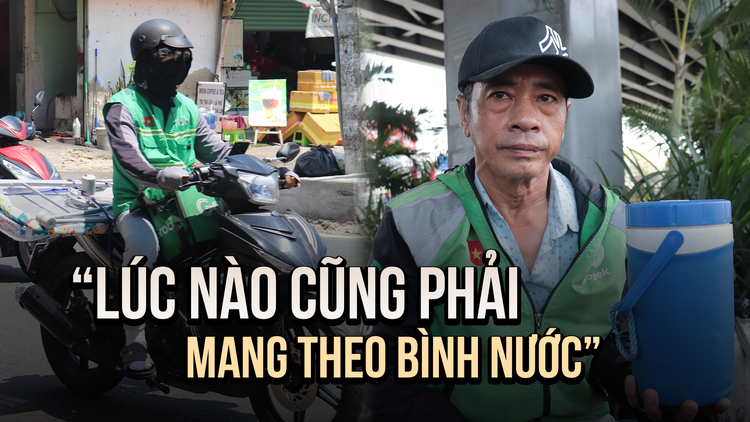 Mưu sinh giữa tiết trời nắng nóng, người lao động tìm cách chống chọi