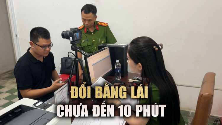 22 điểm cấp đổi bằng lái xe hoạt động, đổi GPLX chưa đến 10 phút