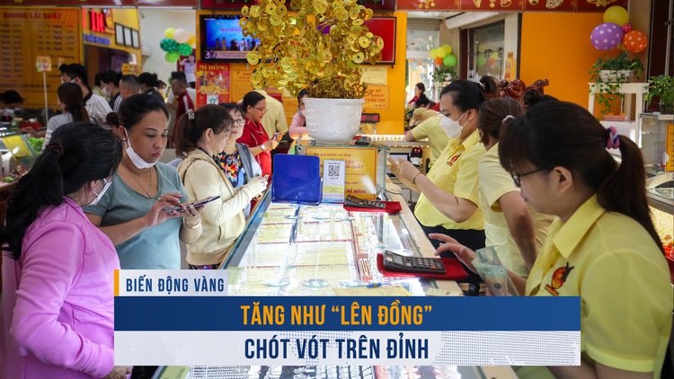 Biến động vàng ngày 18.3: Giá vàng tăng như ‘lên đồng’ chót vót trên đỉnh