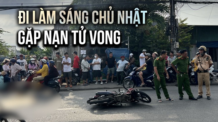 Khoảnh khắc tai nạn đau thương trên đường Nguyễn Xiển sáng chủ nhật