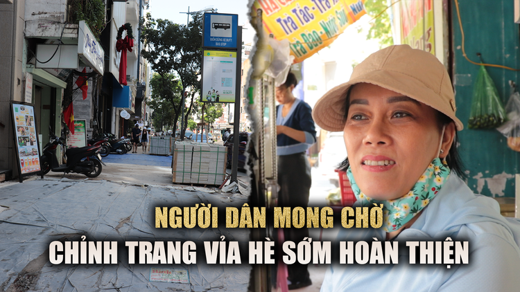 Chỉnh trang vỉa hè tại TP.HCM, người dân mong chờ sớm hoàn thiện