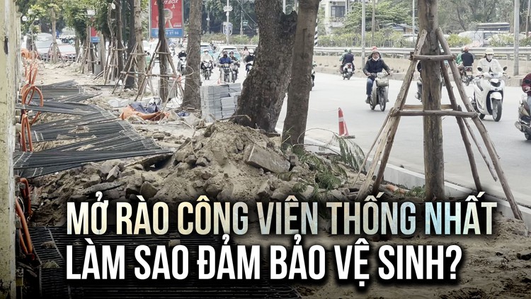 Mở rào công viên Thống Nhất: Tuy thoáng nhưng lo lại thêm rác