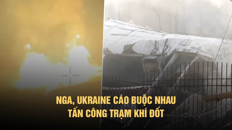 Trạm khí đốt cháy lớn, Nga, Ukraine cáo buộc lẫn nhau