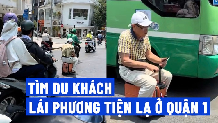 CSGT tìm du khách lái 'xe độc lạ' giữa TP.HCM