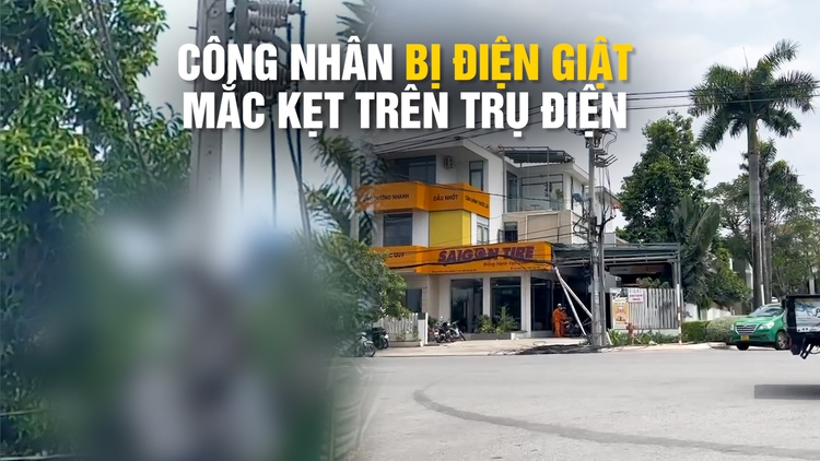 Trèo lên trụ điện, công nhân bị điện giật thương tâm