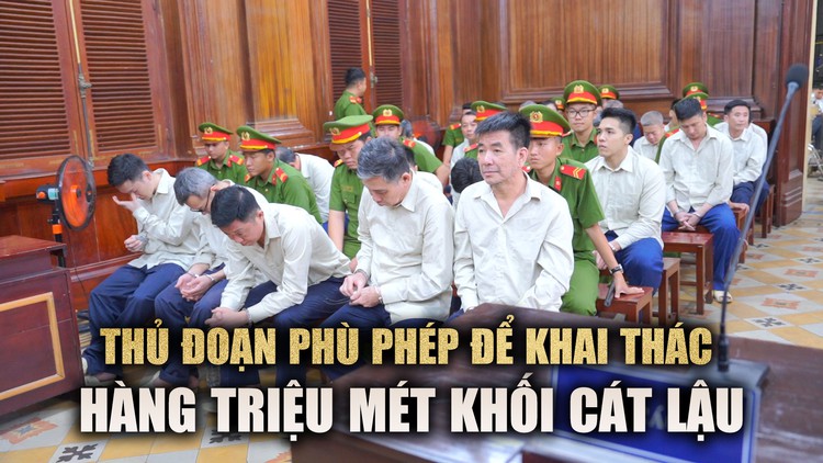 Thủ đoạn phù phép để khai thác hàng triệu mét khối cát lậu ở An Giang