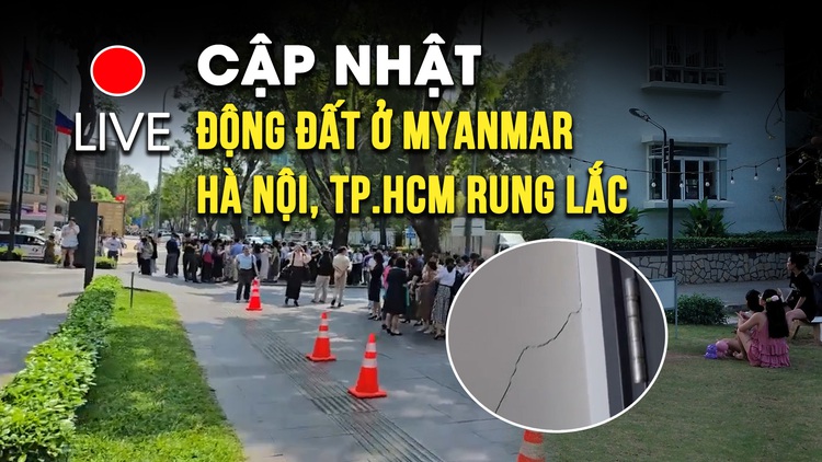 LIVE HIỆN TRƯỜNG: Nhiều tòa nhà ở TP.HCM, Hà Nội rung lắc, xuất hiện vết nứt; Người dân nói gì? | Xu hướng 24