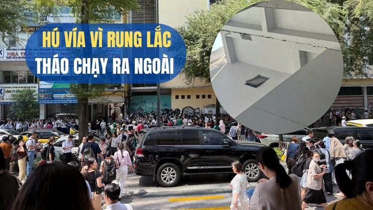 Khoảnh khắc người dân chung cư, nhân viên văn phòng ở TP.HCM 'hú vía' vì trận rung lắc