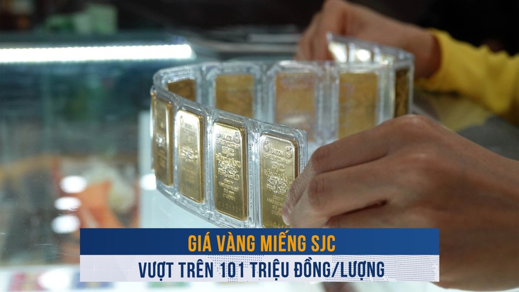 Biến động vàng ngày 31.3: Giá vàng miếng SJC vượt lên trên 101 triệu đồng/lượng