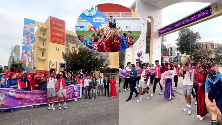 Giành 2 chức vô địch 1 tháng: 'Nhà trường mơ giấc mơ này lâu lắm rồi’