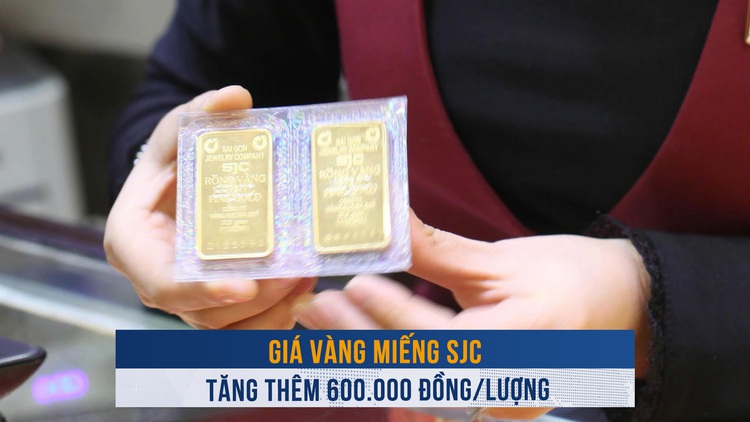 Biến động vàng ngày 4.3: Giá vàng miếng SJC tăng thêm 600.000 đồng/lượng