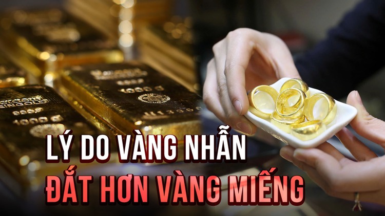 Vì sao vàng nhẫn đắt hơn vàng miếng SJC?