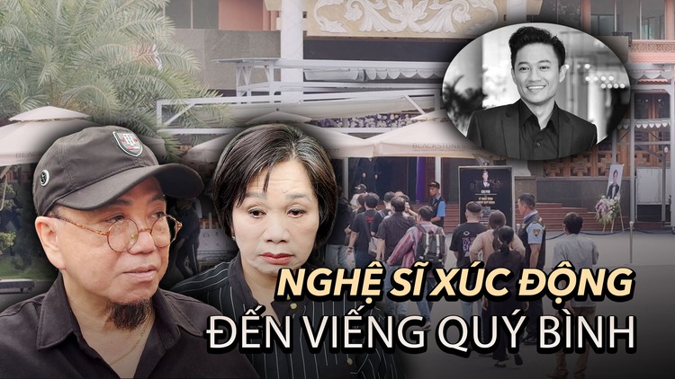 Nghệ sĩ, người hâm mộ xúc động đến viếng Quý Bình, danh hài Hồng Tơ nói một câu nghe xót xa