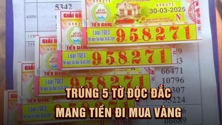Chủ đại lý vé số tiết lộ 'lạ' về người trúng 5 tờ độc đắc