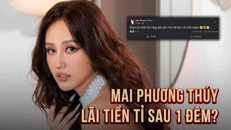 Hoa hậu Mai Phương Thúy 'vật lộn' với 1 triệu cổ phiếu, lãi tiền tỉ sau 1 đêm?
